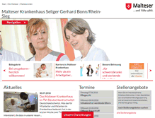 Tablet Screenshot of malteser-krankenhaus-bonn.de